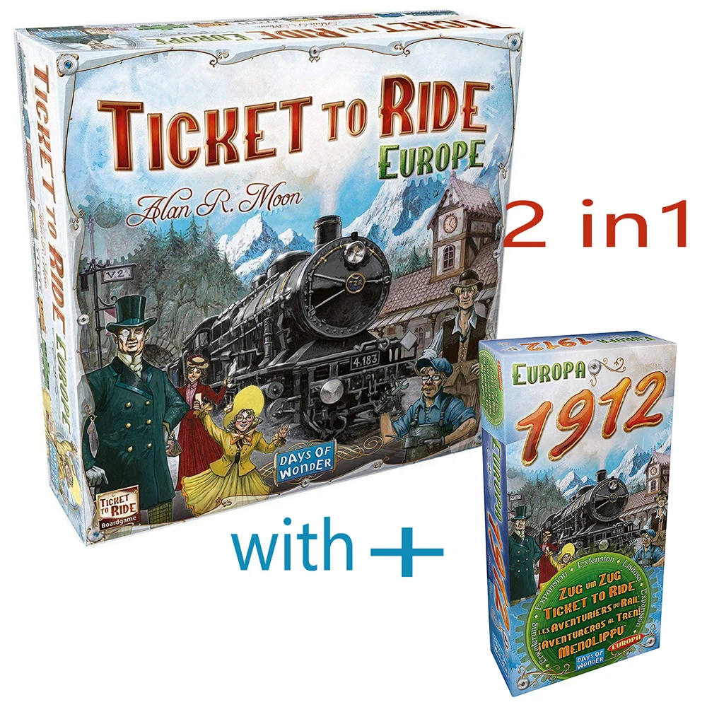 

Card Game Ticket To Ride Europe Board Game EU US 1912