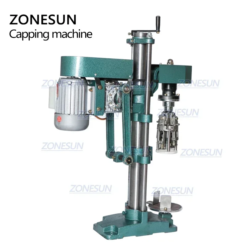 ZONESUN ZS-XG60 ROPP Машина для обжима крышек Соевый соус Вино Газированная вода Бутылка Укупорочная машина с защитой от помех Машина для упаковки пищевых продуктов (art.: 3920d45d5cd09) - 3920d45d5cd09