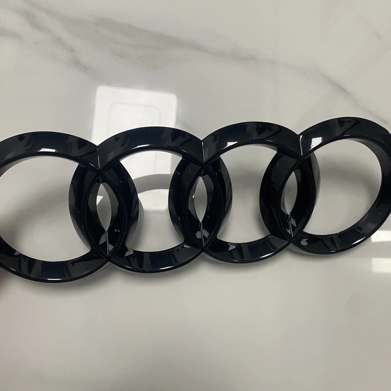 

AUDI Q7 2012-2022 4 кольца с логотипом ABS с прямым покрытием Эмблема для капота автомобиля передний гриль задний багажник эмблема Q7 аксессуары для ремонта