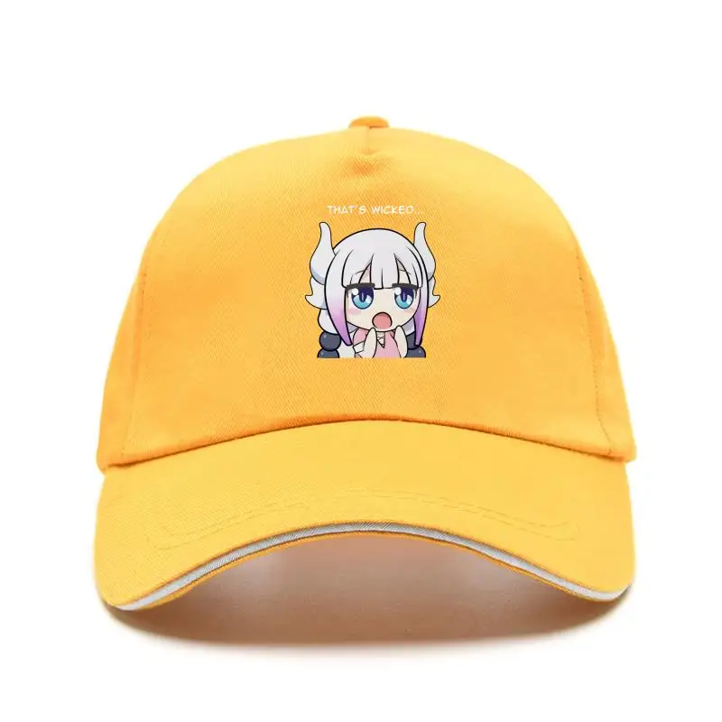 

Большая Регулируемая хлопковая бейсболка Miss Kobayashis с драконом горничной, Мужская бейсболка с круглым вырезом