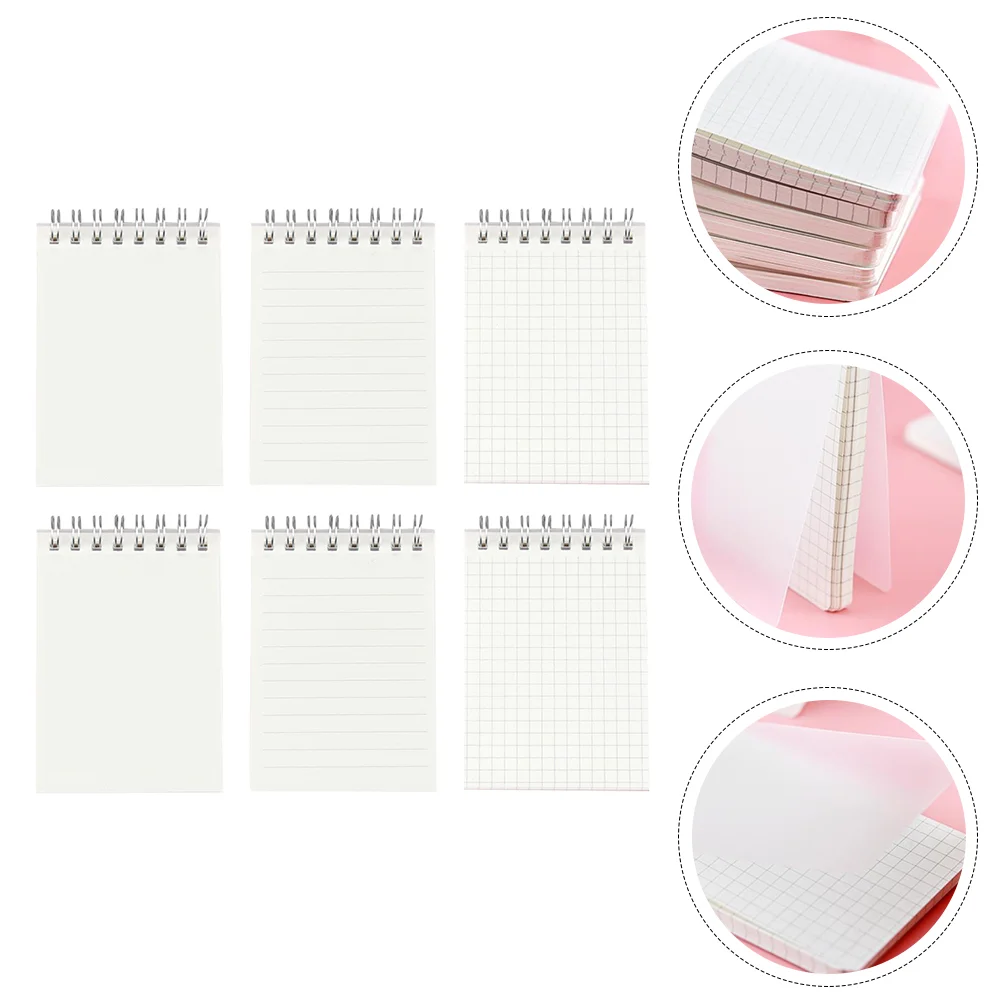

6pcs Pocket Note Pads Mini Notepads To-do List Notepads Schedule Planners (As Shown)