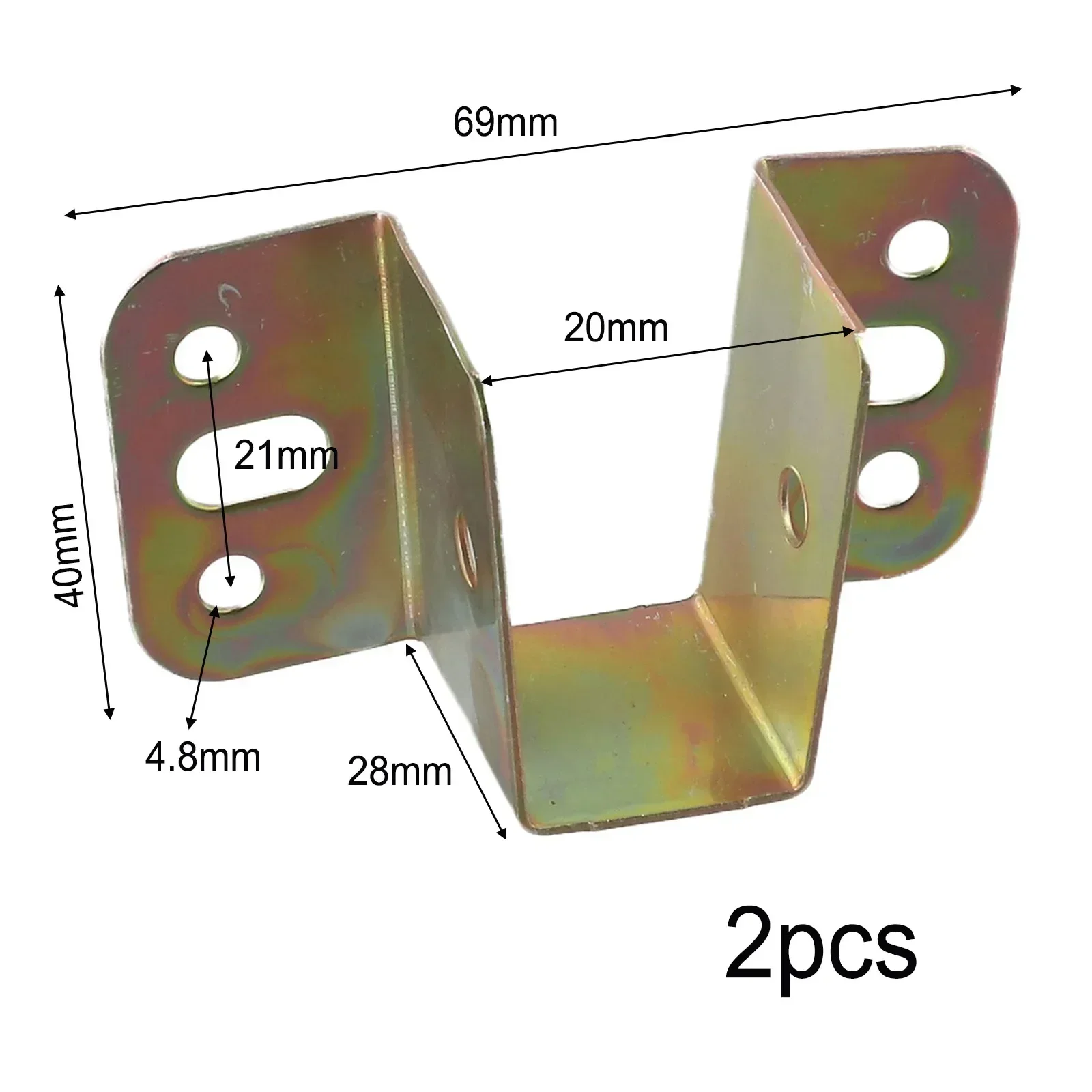 U-образные соединительные скобы для кровати 2 шт. фиксаторы компоненты опора