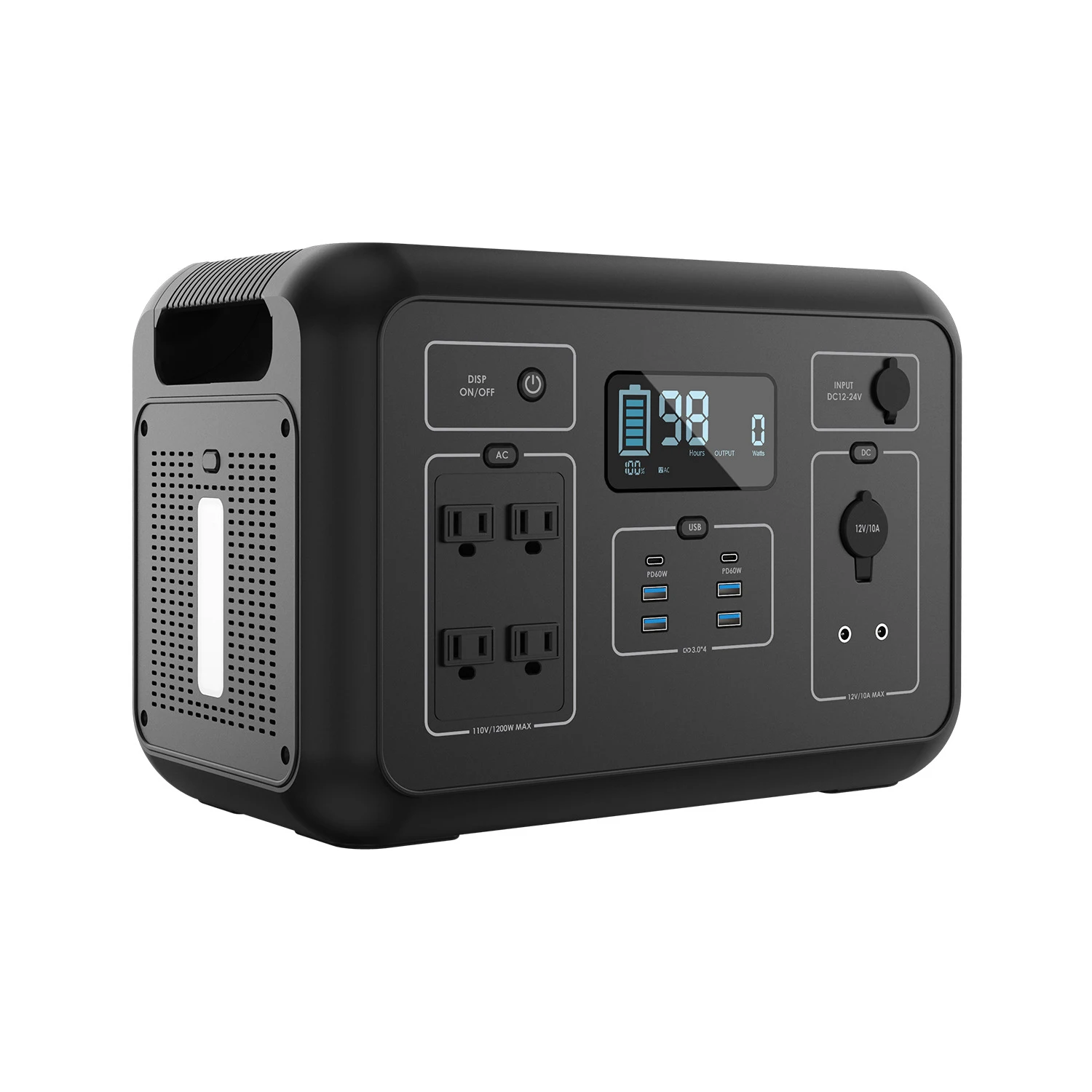 

Hot selling 1200W outdoor 110V mobile inverter emergency portable power station