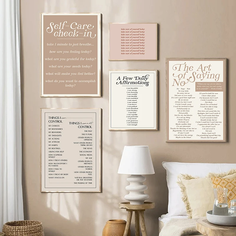 Мотивационные Цитаты Печать На Холсте Самомотивация Ежедневные Подтверждения