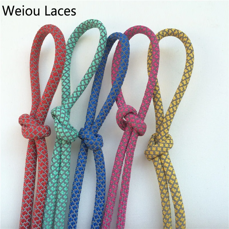 (100pairs/Lot)Weiou 3M Reflective Shoe Laces Classic Runner Shoestring Crazy Custom Shoelaces For Men Basketball Shoes Sneakers