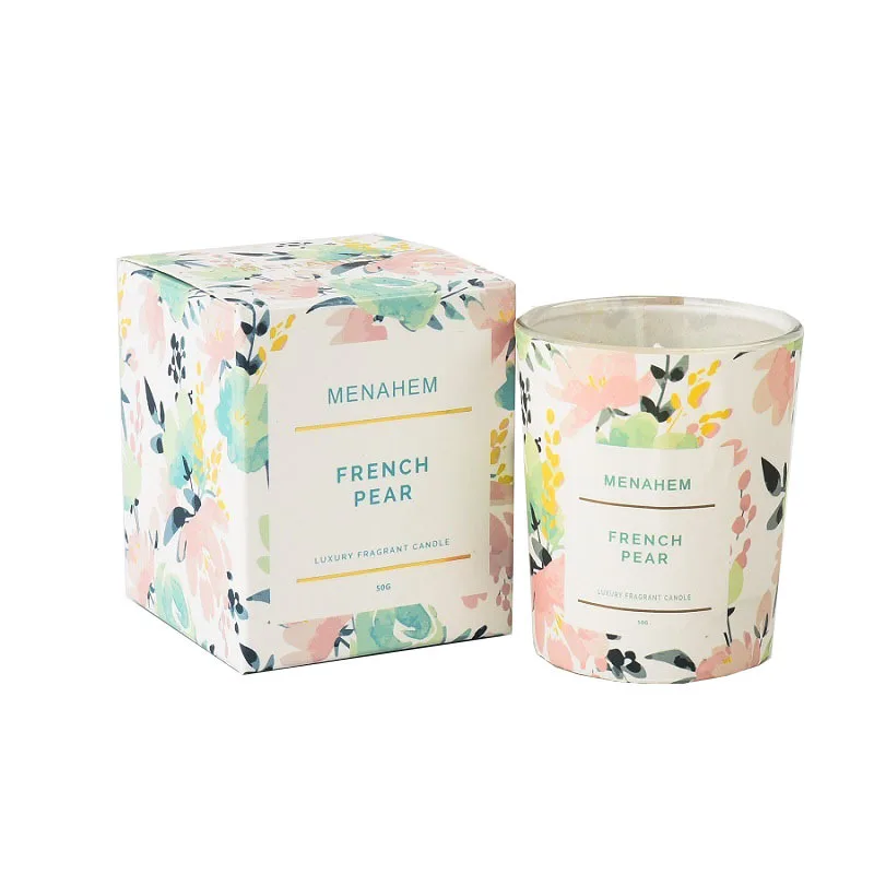 

3PCS Floral Aromatherapy Candles Smokeless Scented Candle Fragrant Soy Wax Home Essential Oil Scented Candle Lovely Holiday Gift