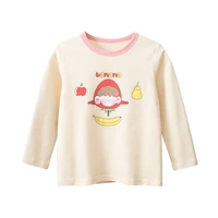 t shirt girl clothes long sleeve tees spring autumn cotton soft tops for child toddlers