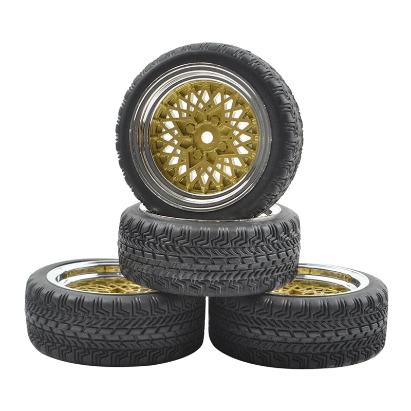 

4 шт. резиновые шины для радиоуправляемых автомобилей с колесным ободом 12 мм шестигранный для 1/10 гоночных автомобилей Hsp Hpi Redcat Traxxas Tamiya