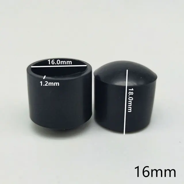 

16 шт. резиновые насадки для ножек стула, черные чехлы для ножек мебели, чехлы для столов, защита для пола, резиновые ножки, нескользящие чехлы для столов, дно