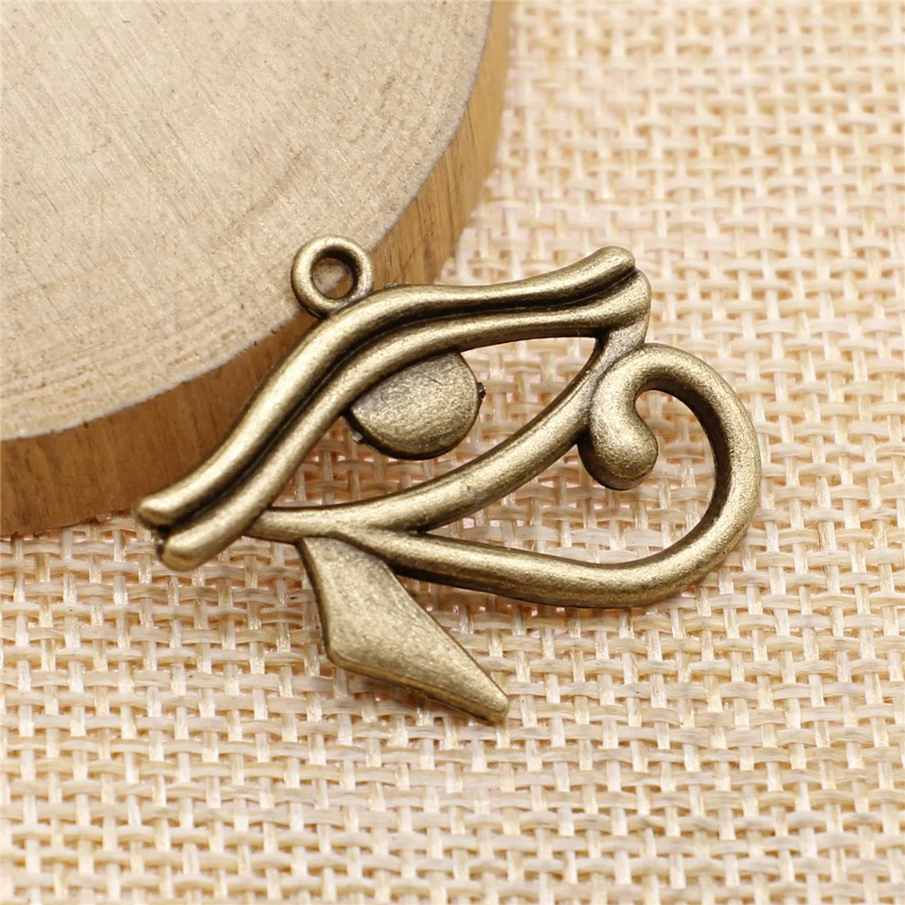 WYSIWYG 5 шт. Подвески древний Египетский Глаз Гора 33x27 мм античные серебряные