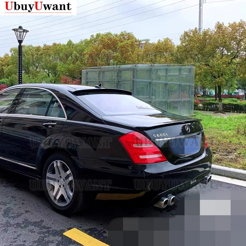 Спойлер на крышу и задний спойлер для Benz S класса W221 2007-2013 S65 высококачественный