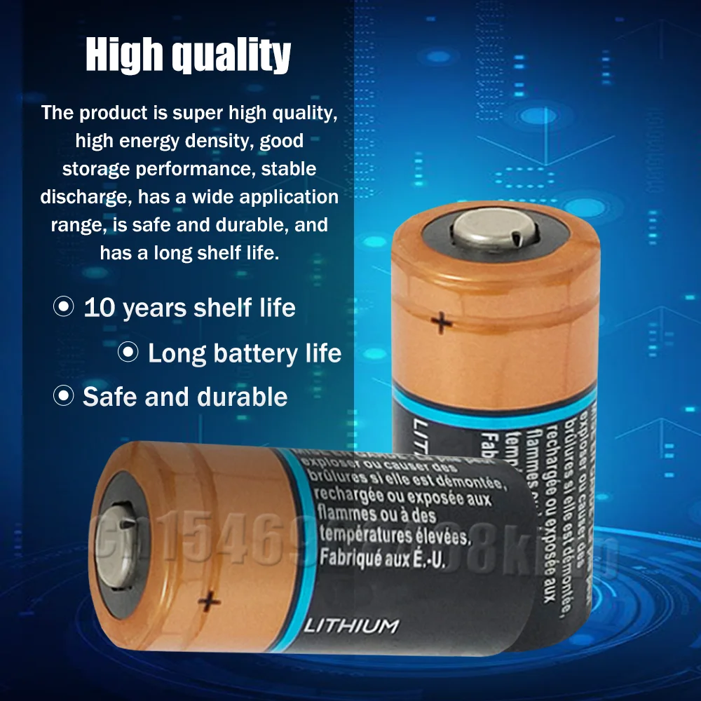 Литий-ионный аккумулятор CR123A CR123 CR17345 123 3 В 1 шт. |