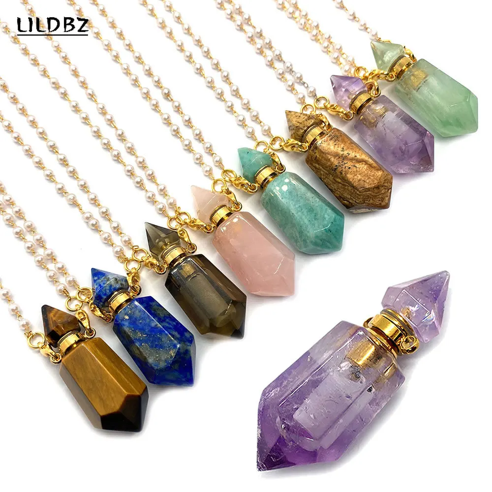 Модный натуральный камень аметист тигровый глаз искусственное ожерелье