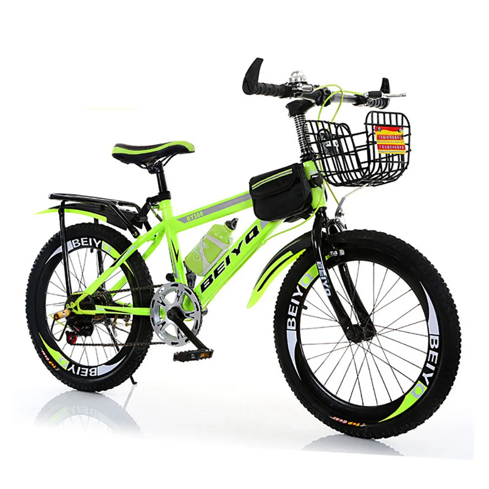 

20 Inches Children Variable Speed Bicycle Mountain Bike Reinforced High Carbon Steel Frame Soft And Comfortable Saddle Cycling