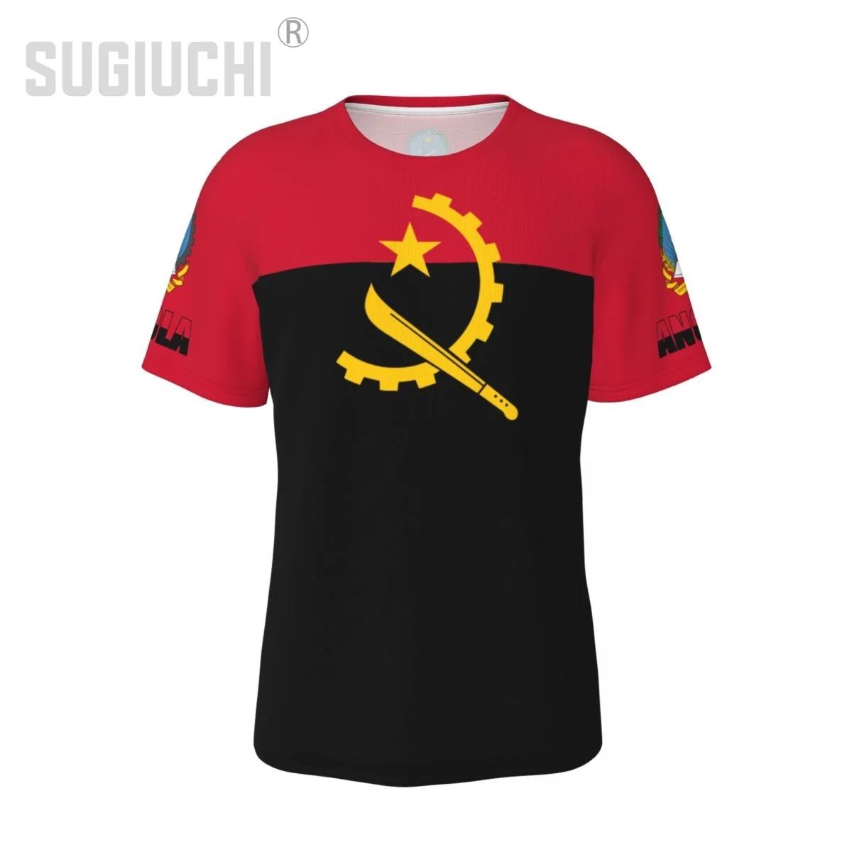 Футболка унисекс футболка с флагом Анголы футболки анголоном трикотаж для