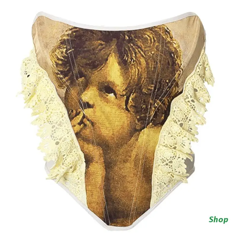 

L5YC Sexy Corset Sleeveless Tops Women Retro Corset Curve Shaper Modeling Bustiers