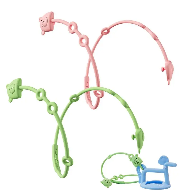 

Baby Clips For Pacifier Bottle Strap Holder Toy Tether Adjustable Car Seat And High Chair Toys 2 Pcs Versatile And Durable