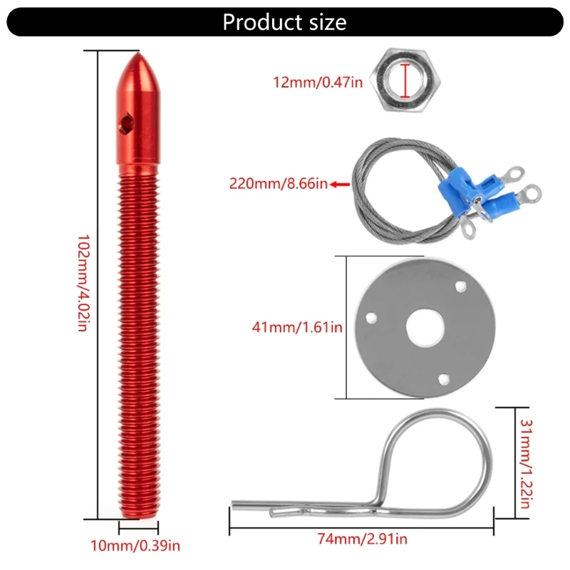 Механизм блокировки крышки двигателя автомобиля Замок безопасности капота для