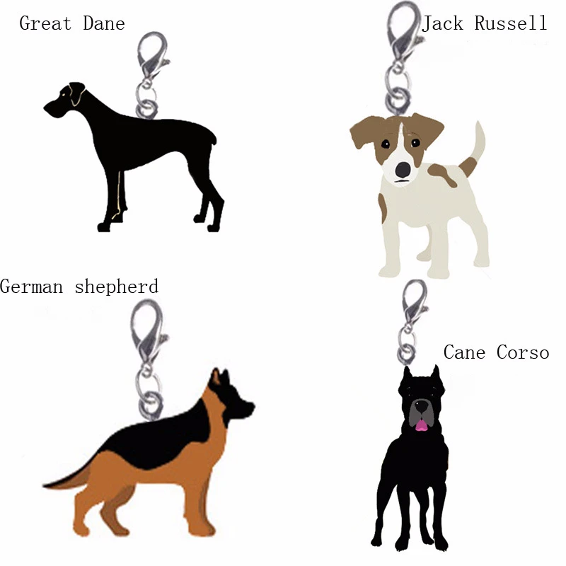 

5 Styles Dog Shape Engraved Puppy Pet ID Name Dog Collar Tag Pendant Dogs Tags Pet Accessories