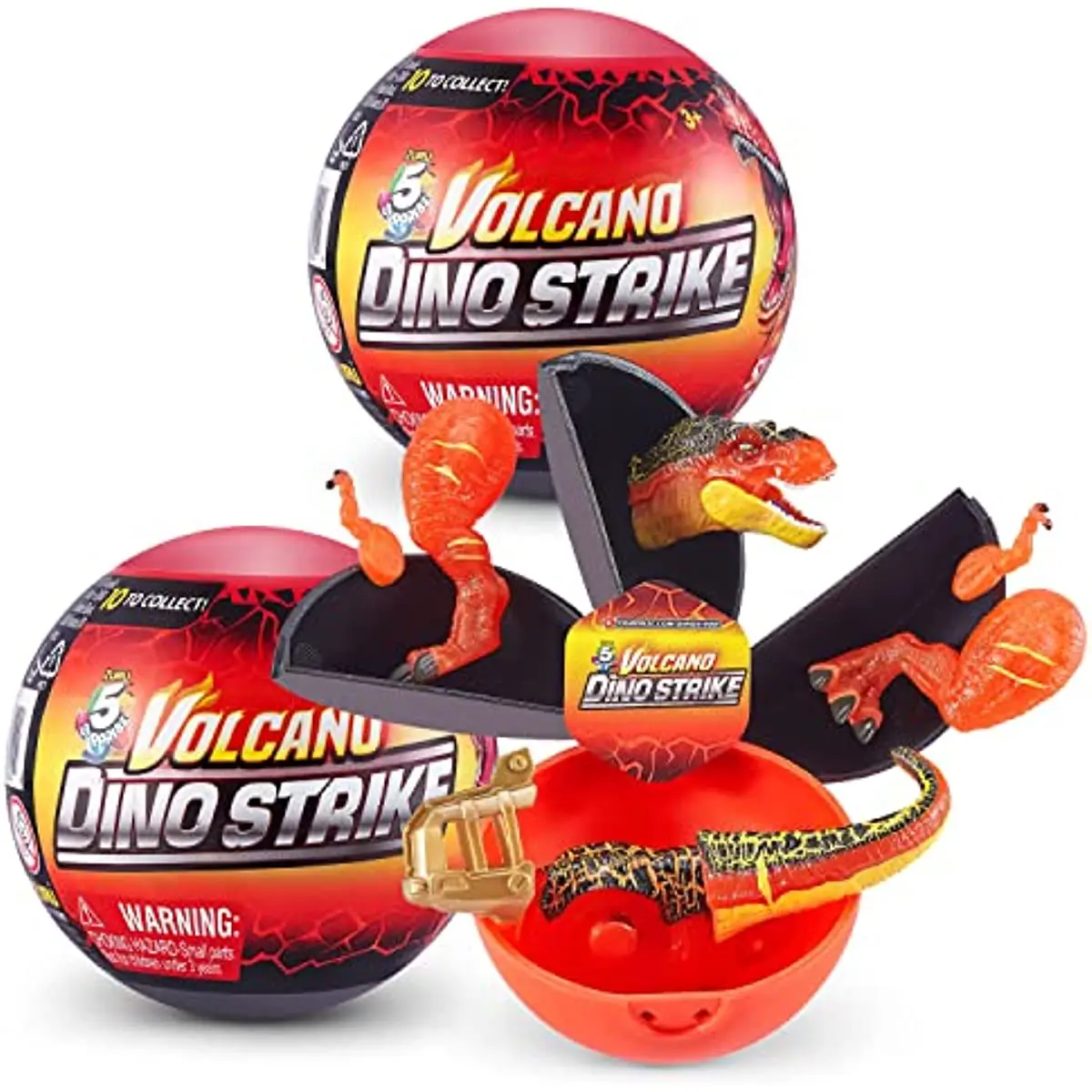 5 Surprise Dino Strike Series 4 (2 Pack) by ZURU Amazon Excl