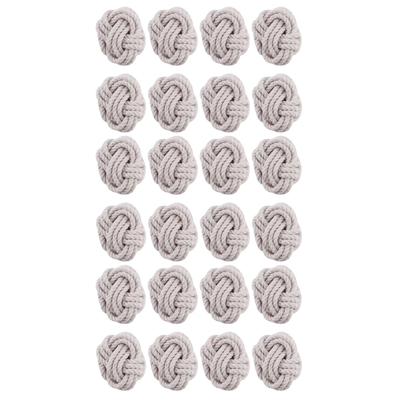 

24 шт., кольцо для салфеток из натурального джута