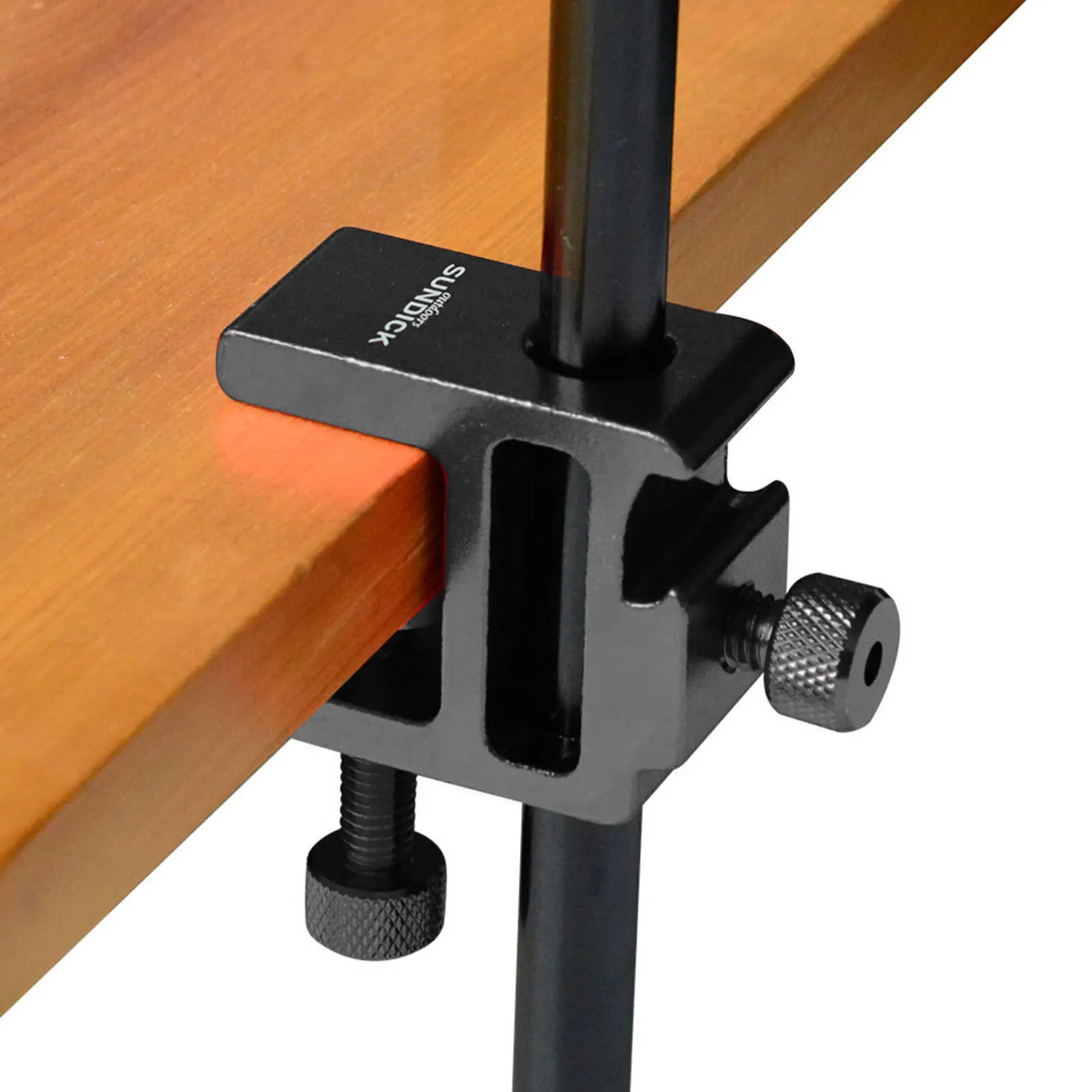 

Black Table Mount Clamp Camping Lamp Pole Table Clip Suitable for Diameter 10 12mm for Camping BBQ Picnic Tools