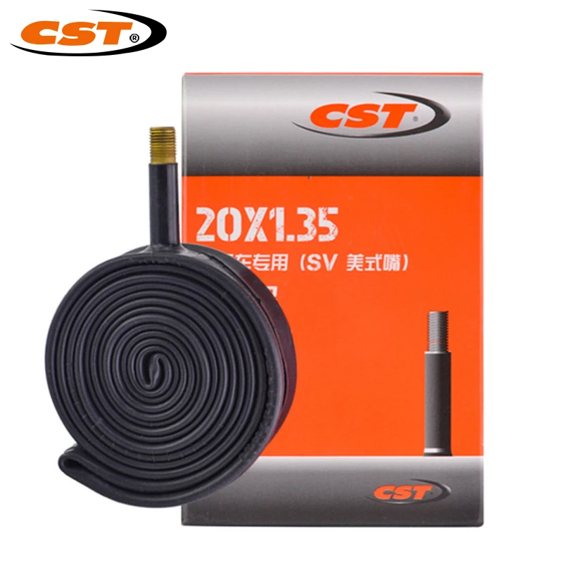 CST-tubo para neumático de bicicleta, 20x1,2, 20x1,35, 20x5/1, 20x1.9/2, 75, 20x1. 125, 406 pulgadas, válvula Schrader Presta de goma CST