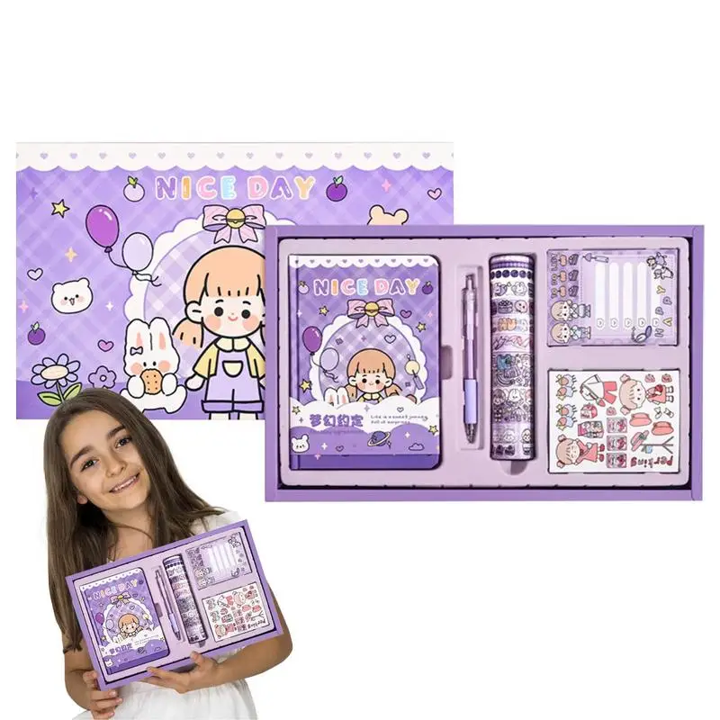 

Scrapbook Kit DIY Accessories Kit Scrapbooking Supplies Kit For DIY Making Journal Stationery And Birthday Craft Gift For Teen