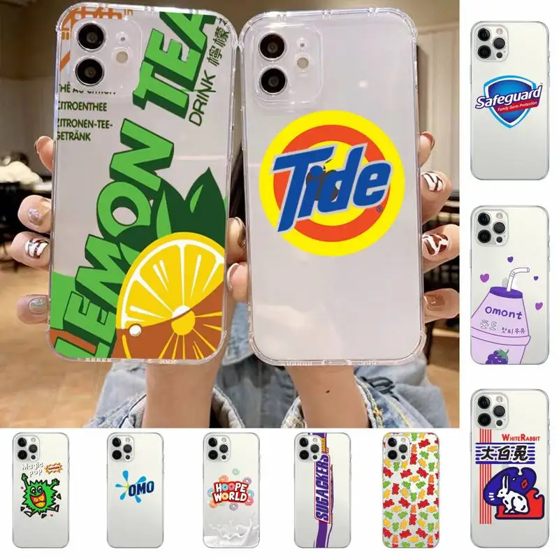 

Soda Chocolate Fruit Drink Strawberry Milk Cookies Phone Case for iPhone 11 12 13 mini pro XS MAX 8 7 6 6S Plus X 5S SE 2020 XR
