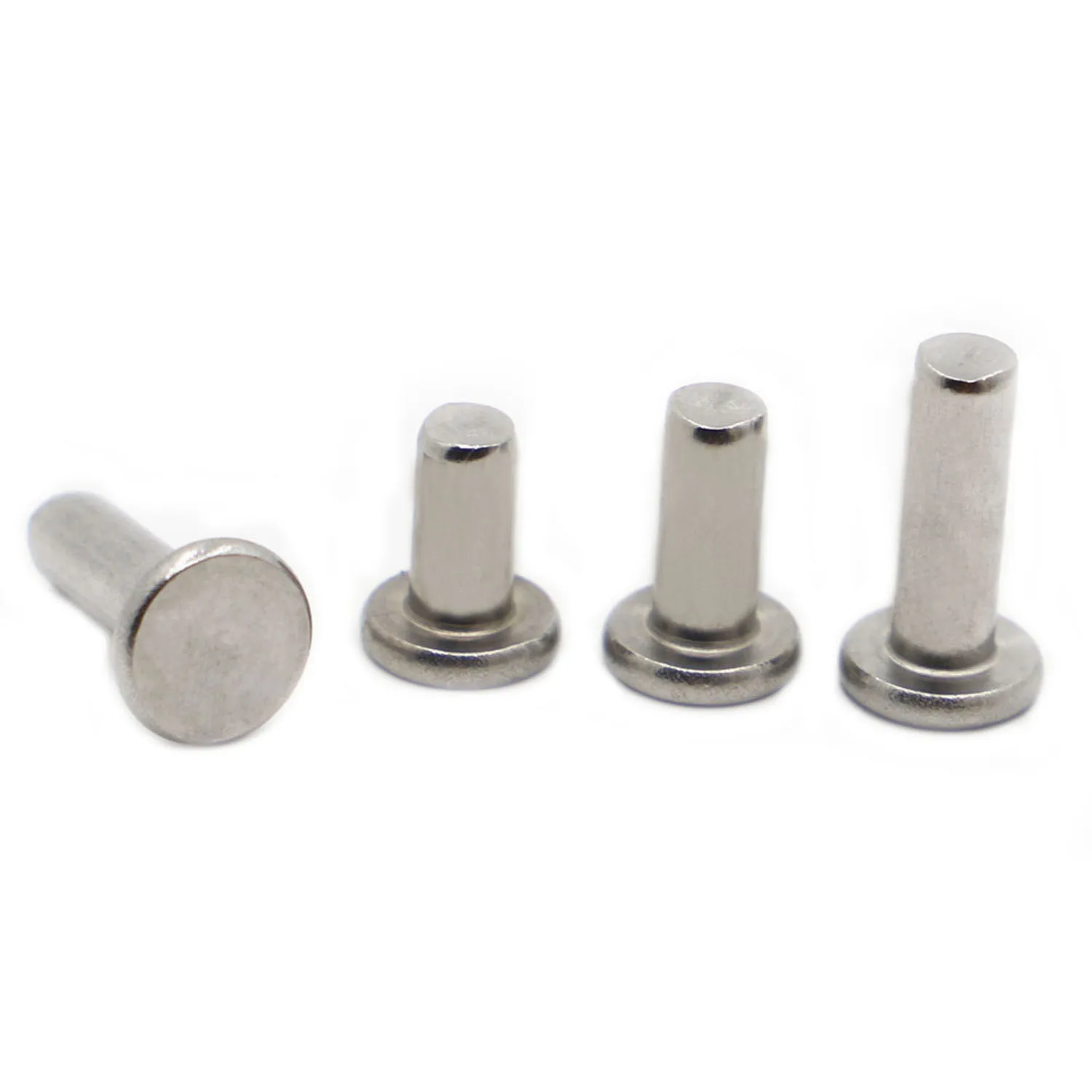 

5-50pcs M2 M2.5 M3 M4 M5 M6 304 Stainless Steel Rivets Round Flat Head Solid Percussion Rivet GB109