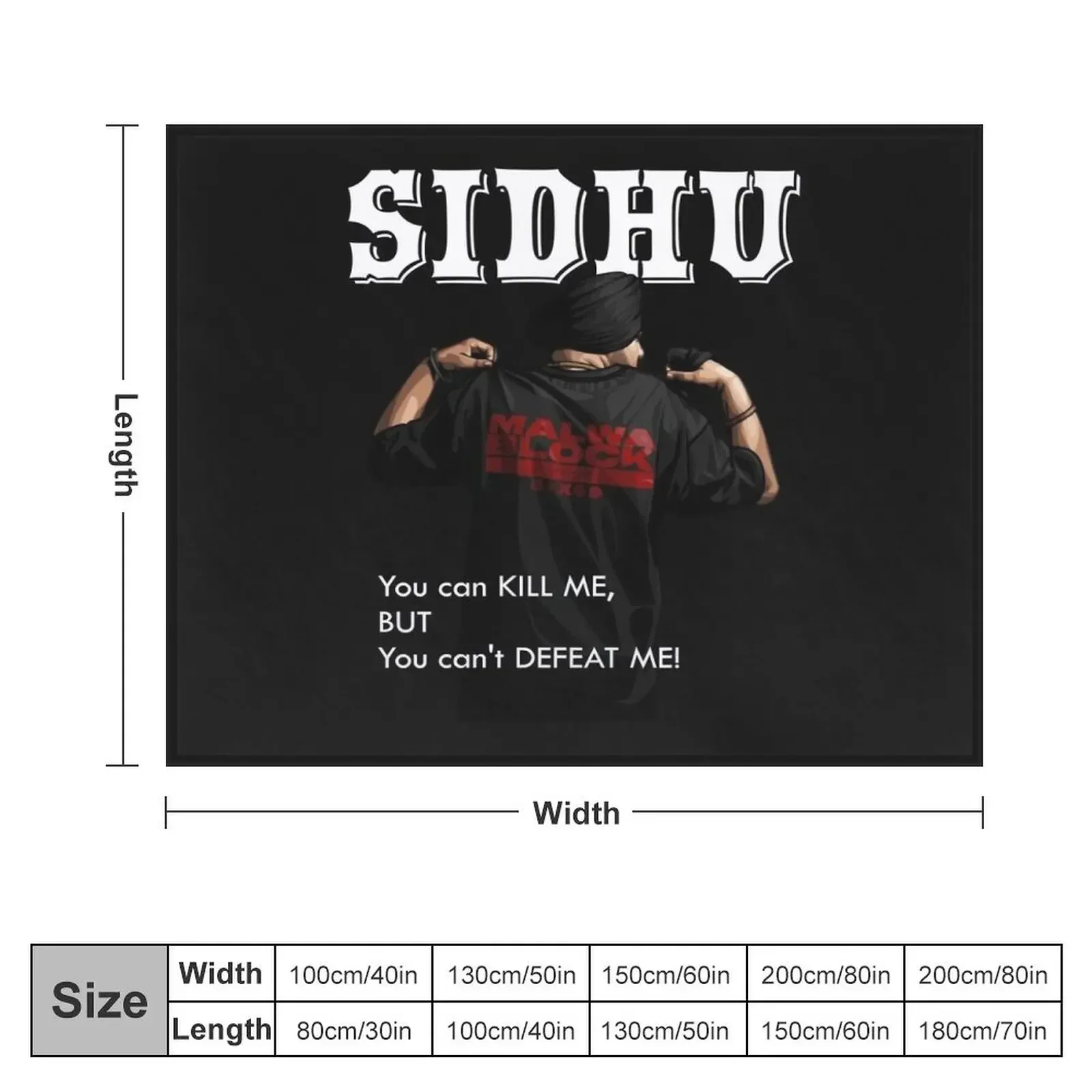 Sidhu Moosewala Desi Merch Панджаби (2) Плед в клетку для односпальной кровати