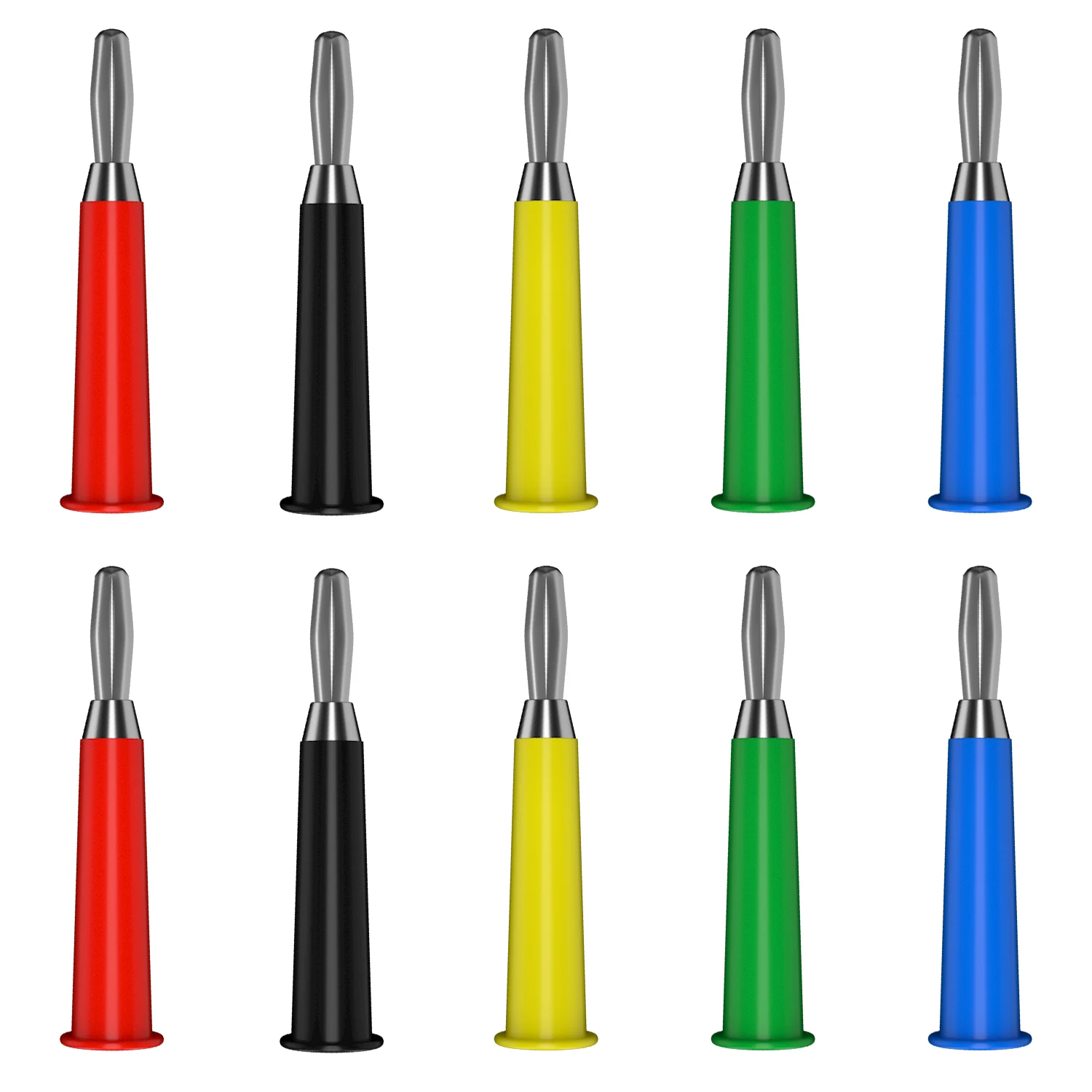 JZDZ 10 шт./лот 4 мм вилка типа «банан» Электрический разъем адаптера 5 цветов J.10011