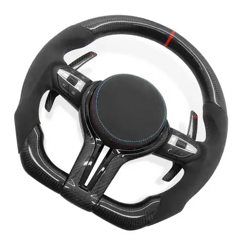 Руль из углеродного волокна для BMW F06 F10 F20 F21 F22 F30 F31 F32 F34 F36 F80 F82 F87 M3 M6 E90 E91 E92 E93 X1 X2 X3 X4 X5 X6