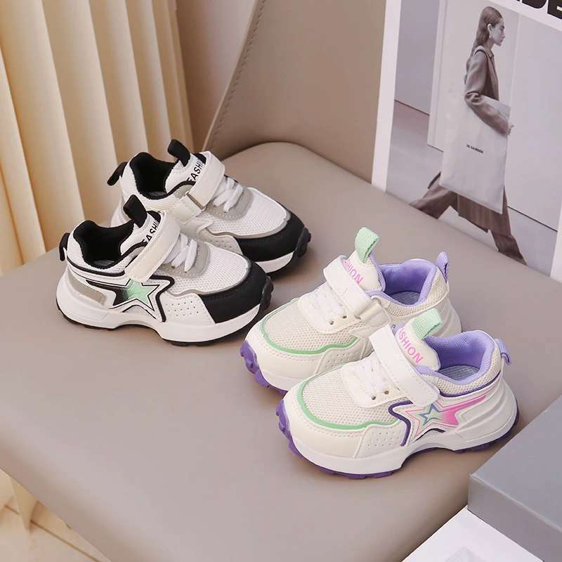 Кроссовки детские из дышащего сетчатого материала для мальчиков и девочек