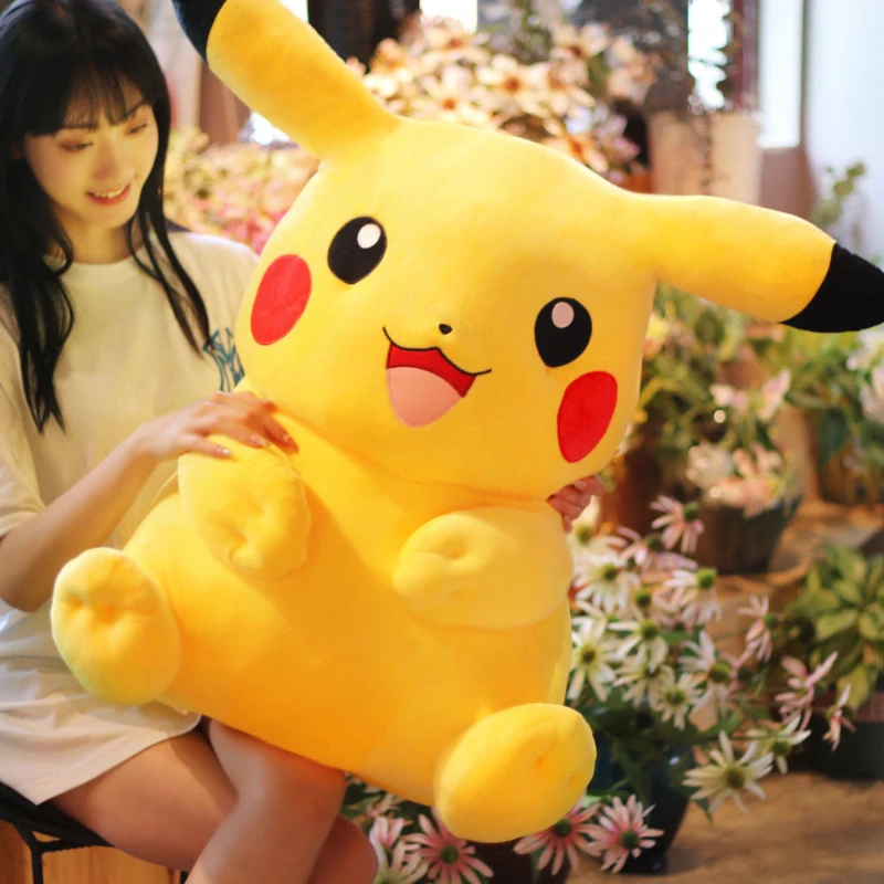 Плюшевая подушка в виде покемона, большой размер 70 см