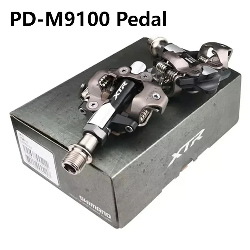 Фото Комплект педалей Shimano XTR PD-M9100 SPD с короткой осью и самоблокировкой для горного велосипеда, с шипами SM-SH51 №3