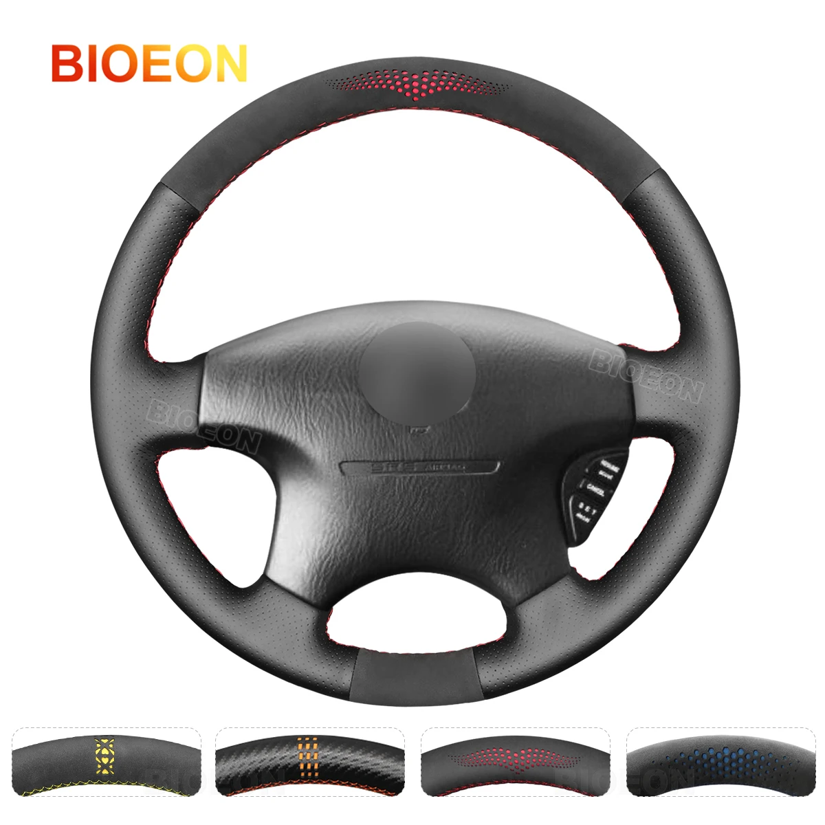 

Оплетка на руль из искусственной кожи для Honda Civic 1997 1998 1999 2000 2001