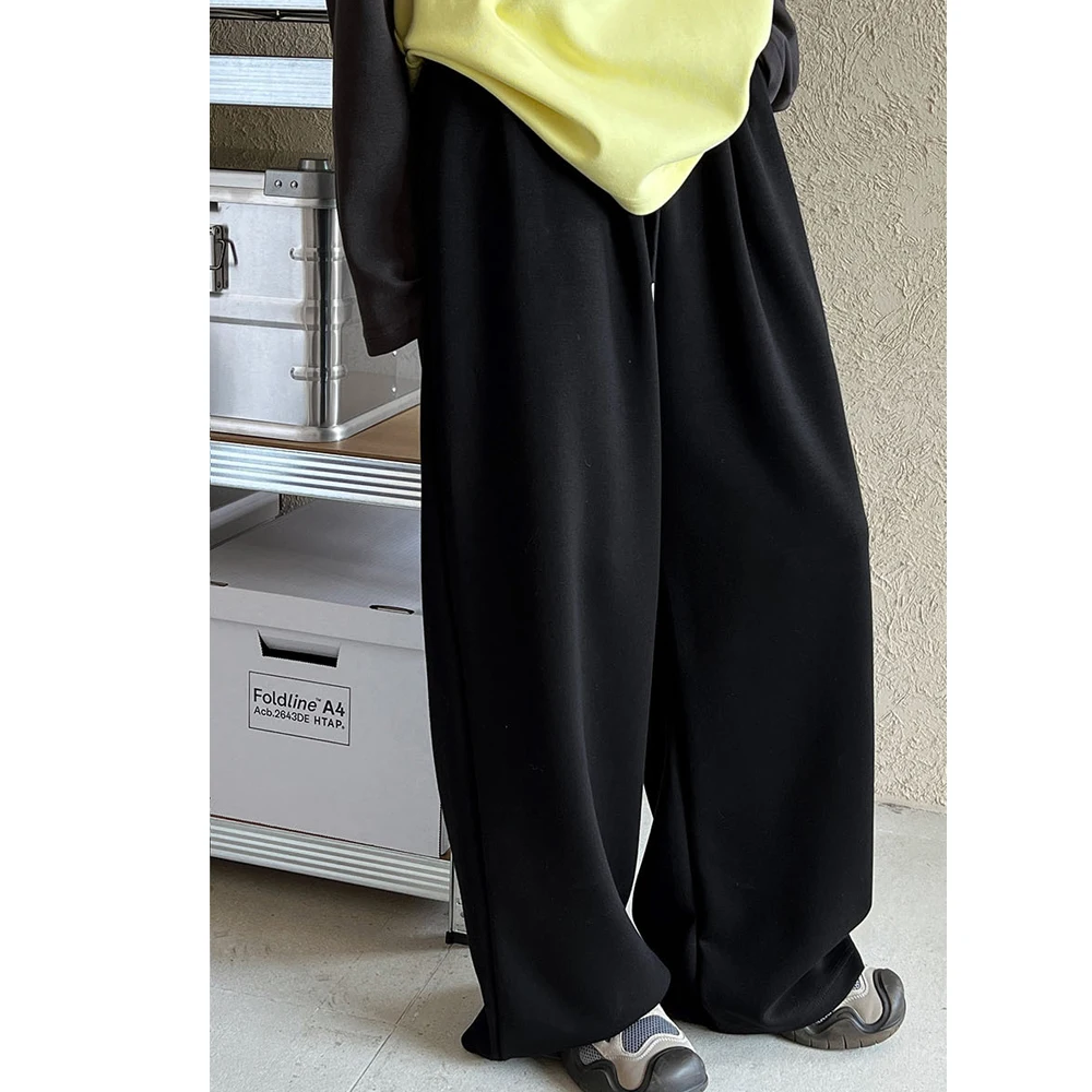 Женские прямые брюки из хлопка с высокой талией