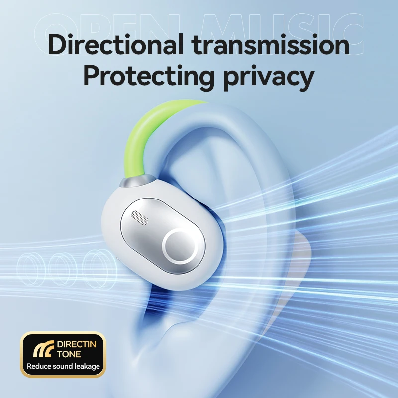 Настоящие беспроводные наушники с открытым ухом Bluetooth-гарнитура спортивные со