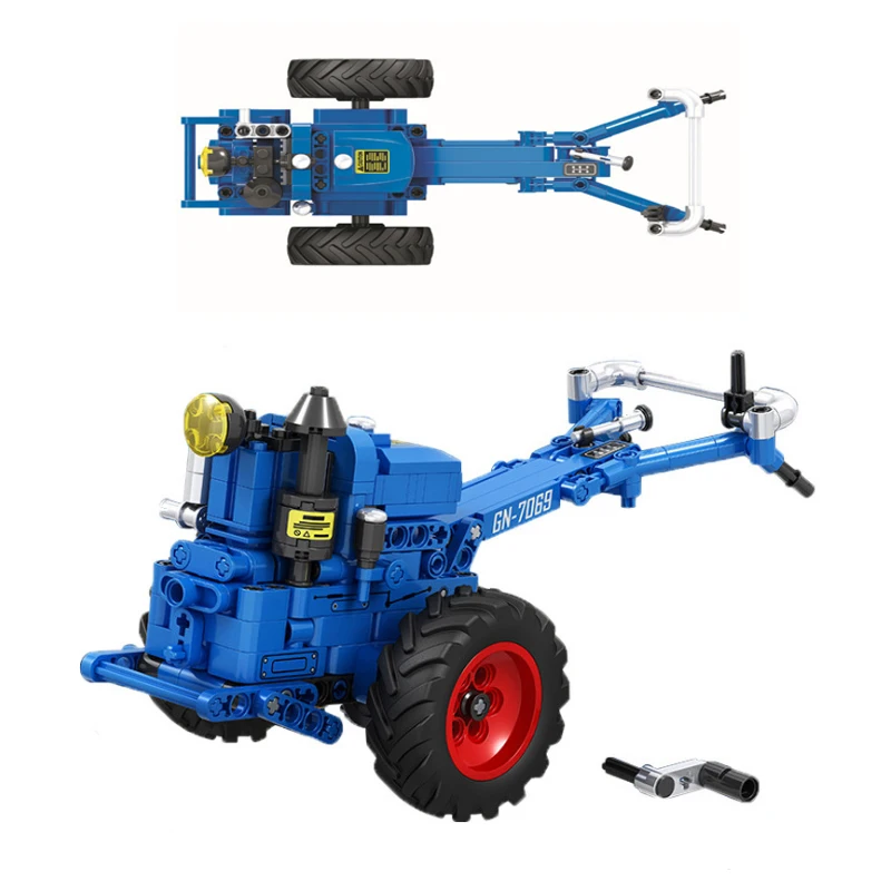 

City High-Tech Classic Old Tractor Car Building Blocks DIY Walking Tractor Truck Bricks Educational Toys for Children Gifts