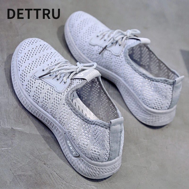 

Hollow-out Breathable Sneakers Summer Women's Sports Shoes Lightweight Comfortable Running Tennis Trainers Shoes for Women