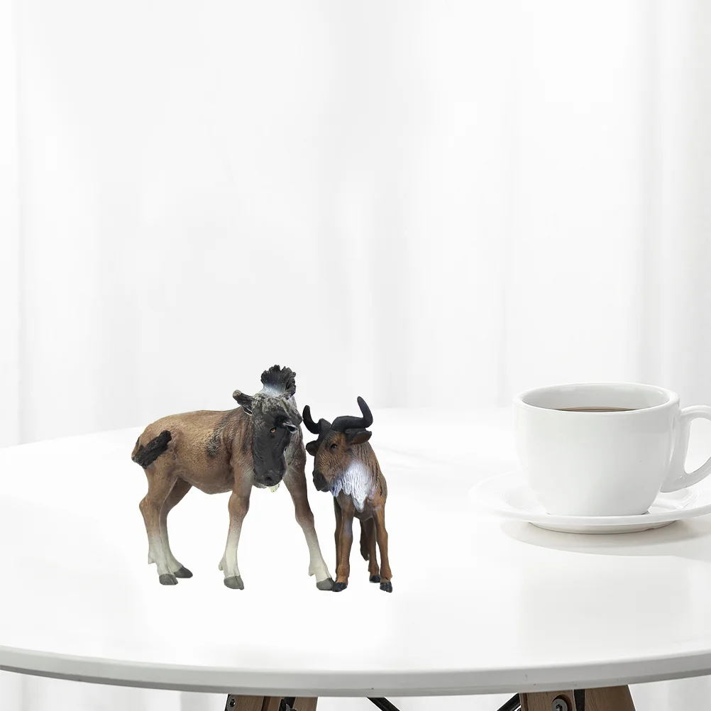 Фигурки дикой природы в африканском стиле Wildebeest модель животных детские игрушки