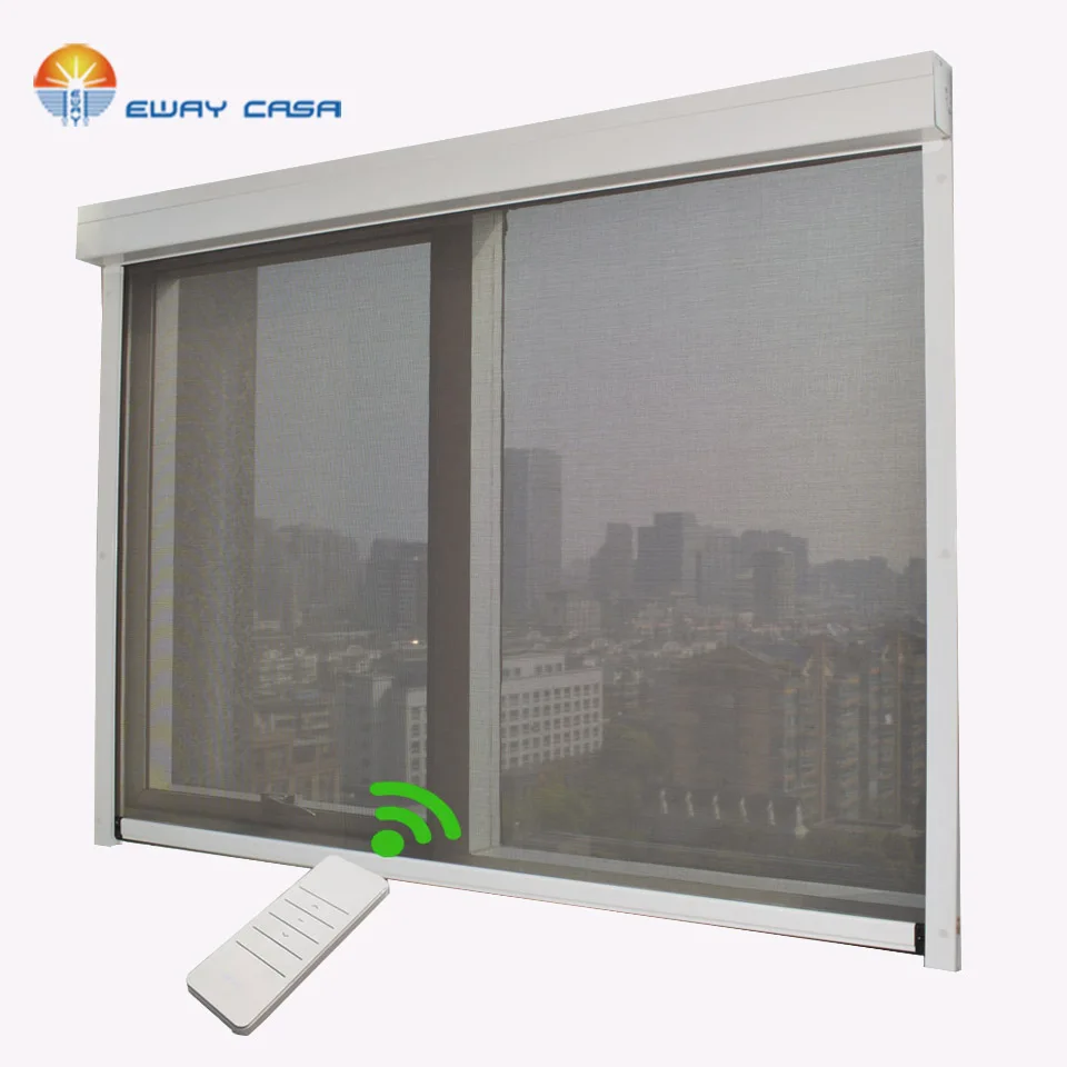 

Blackout Motorized Roller Blinds Wind proof Motor Roller Blinds Smart Electric Outdoor Blinds NO_MRB_ORC_35T