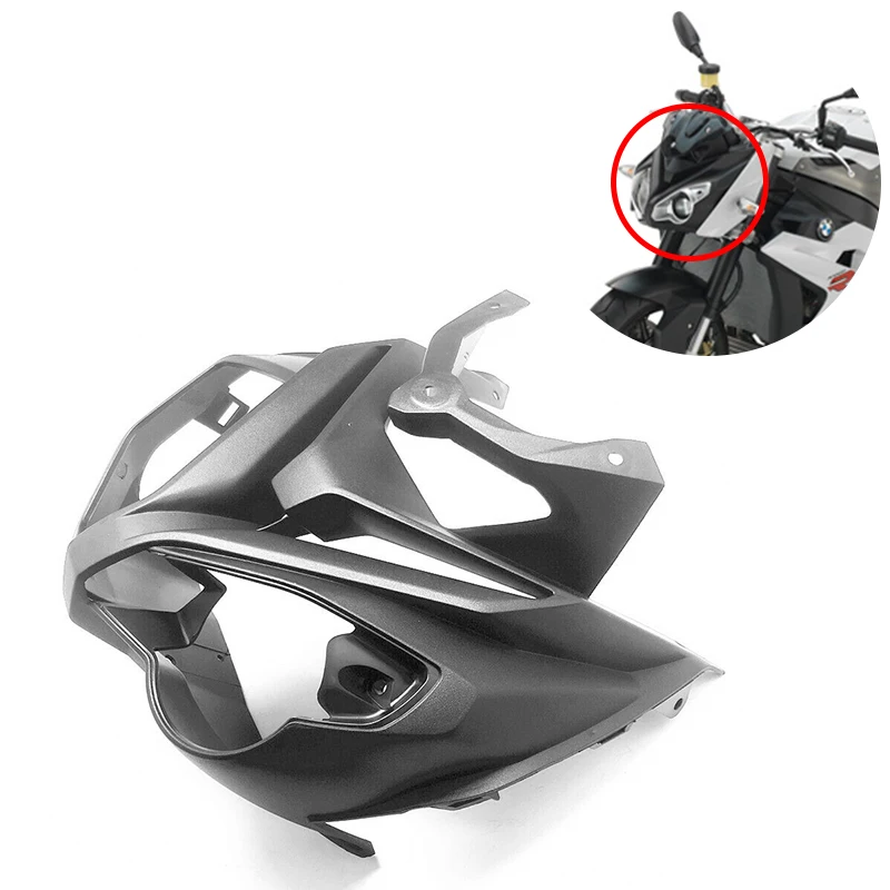 

Matte Black Front Headlight Upper Fairing Cowling Kit For BMW S1000R 2014-2018