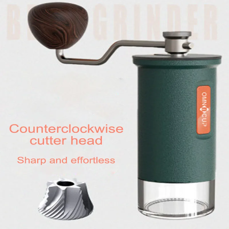 

Omnicup High Quality Manual Coffee Grinder Coffee Grinding Machine Burr Mill Grinder Mini Bean Milling Portable Kitchen Grinding