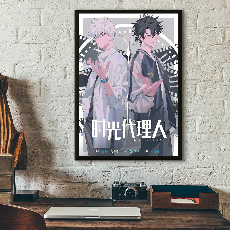 Chinese Anime Cheng XiaoShi Lu Guang Poster Self-adhesive Art Waterproof Paper Sticker Coffee House Bar Room Wall Decor