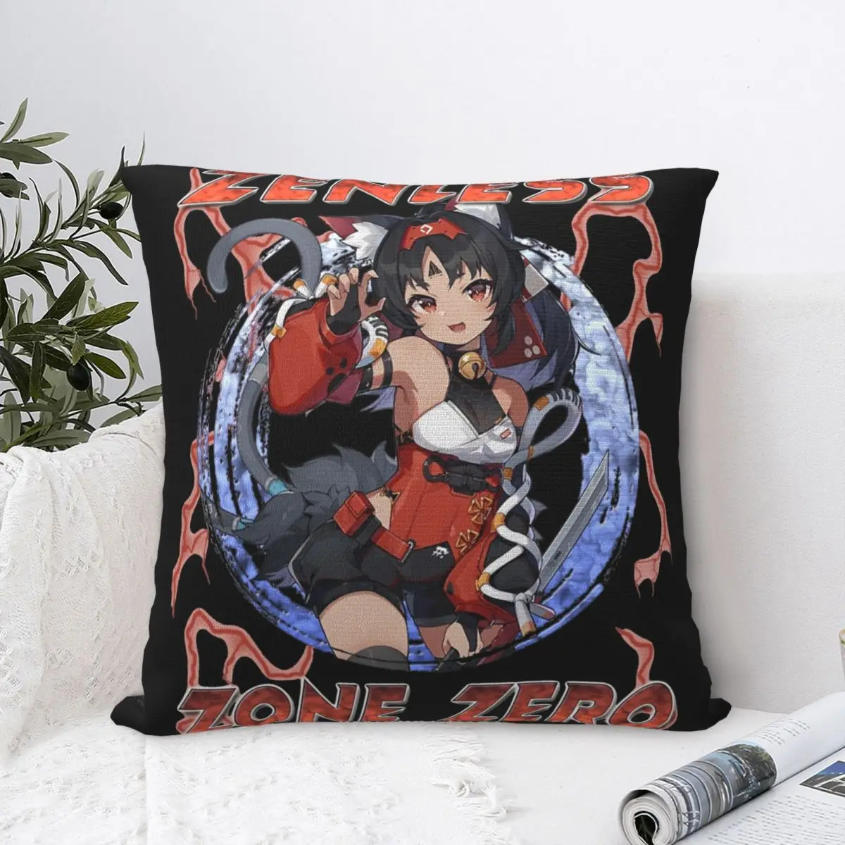 Наволочки Y2K Home Zenless Zone Zero Nekomiya ManaDecor многоразмерные на молнии аксессуары для