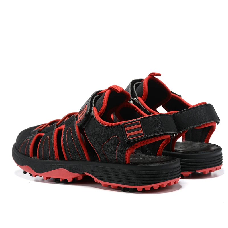 Summer Breathable Hollow Men's Golf Sneakers Professional Men's Black and White Golf Training Shoes Spikeless Golf Shoes for Men