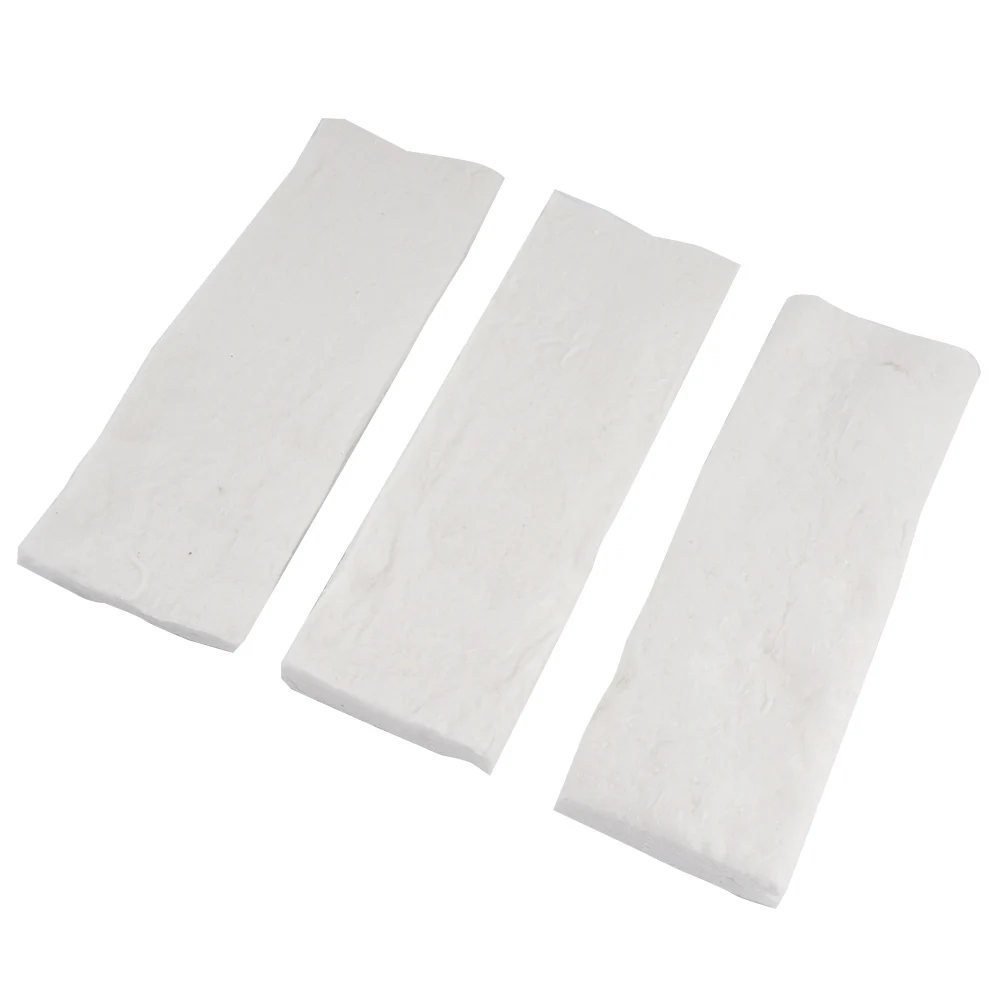 

New Ceramic Sponge Fiber Blanket White 1206 ℃ Firebox 30*10*1.5cm/2.5cm 3pc Ceramic Fiber Blanket No-cancer-causing Fibers
