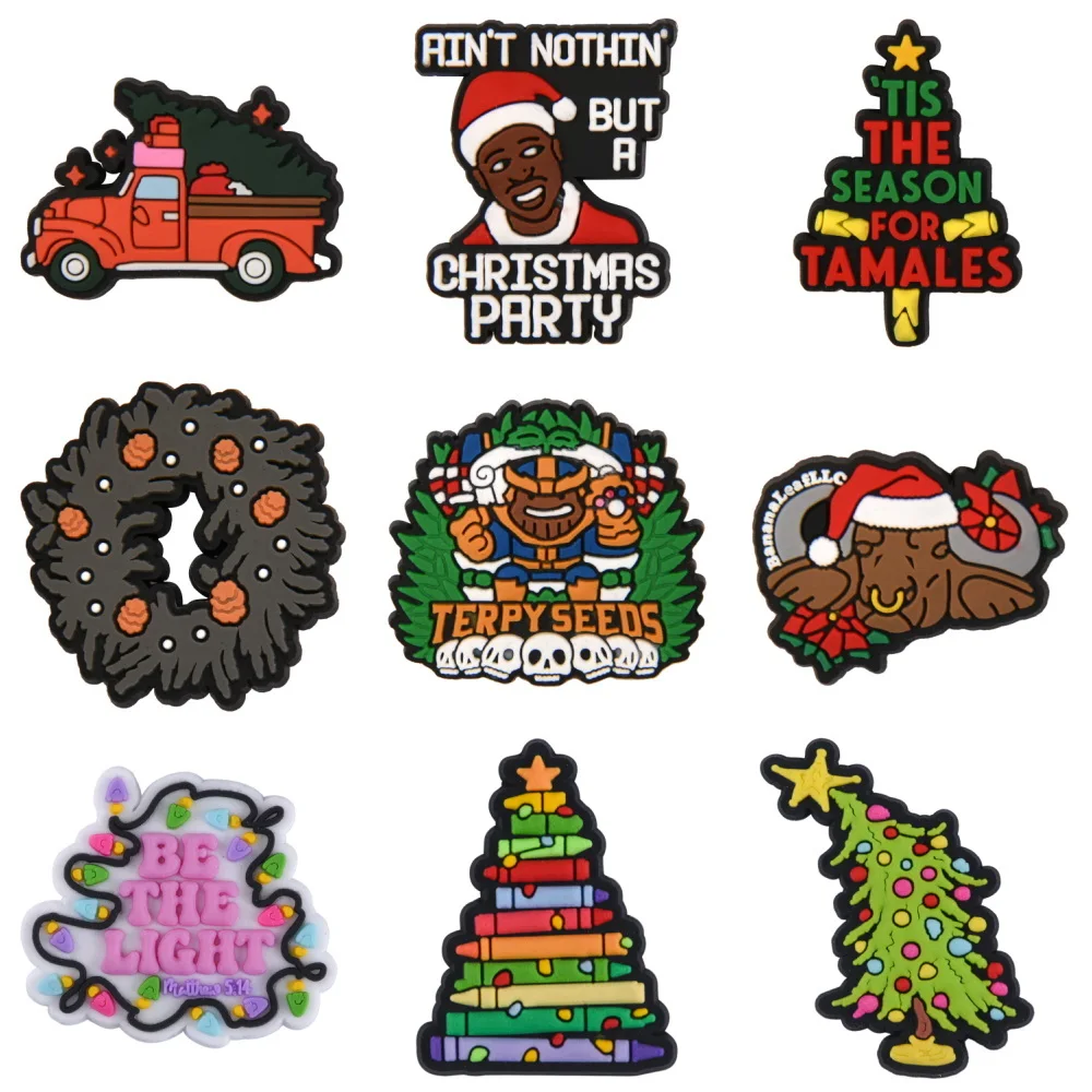 1 шт. подвеска для обуви в виде Санты печенья